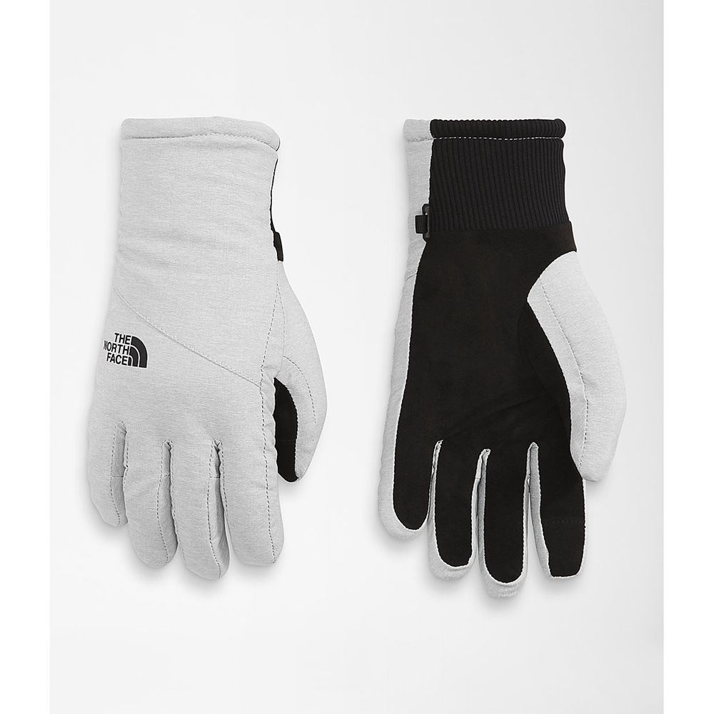 The North Face Gloves Womens Australia - The North Face Shelbe Raschel Etip™ Light Grey (GRK-014275)